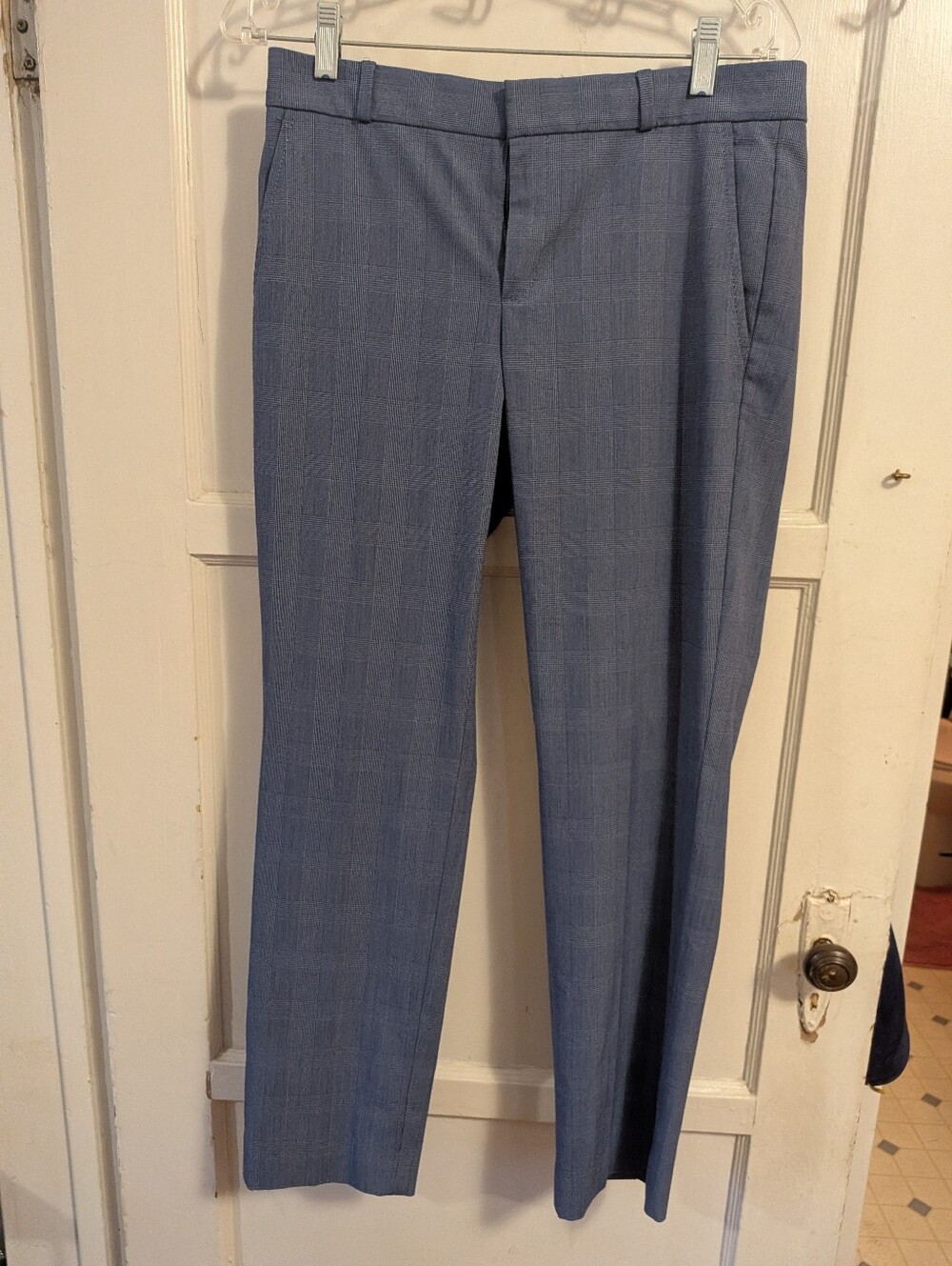 Blue Plaid "Ryan" Dress Pants by Banana Republic, size 6